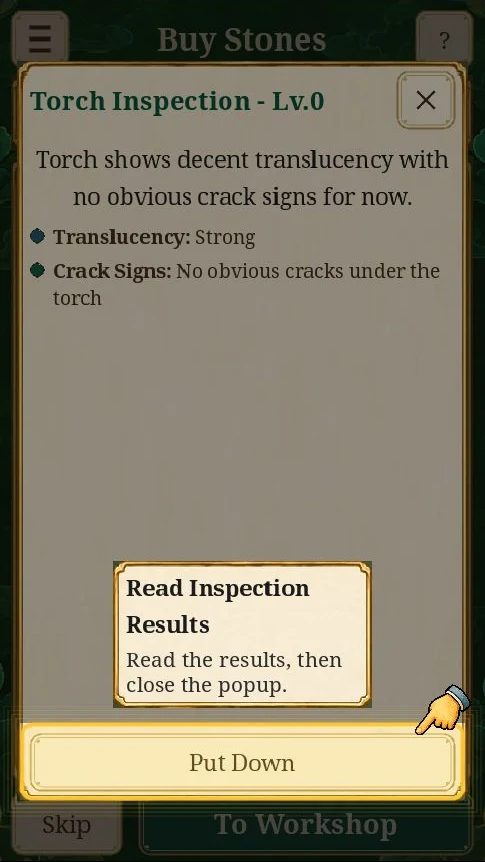 English stone inspection results in King of Jade